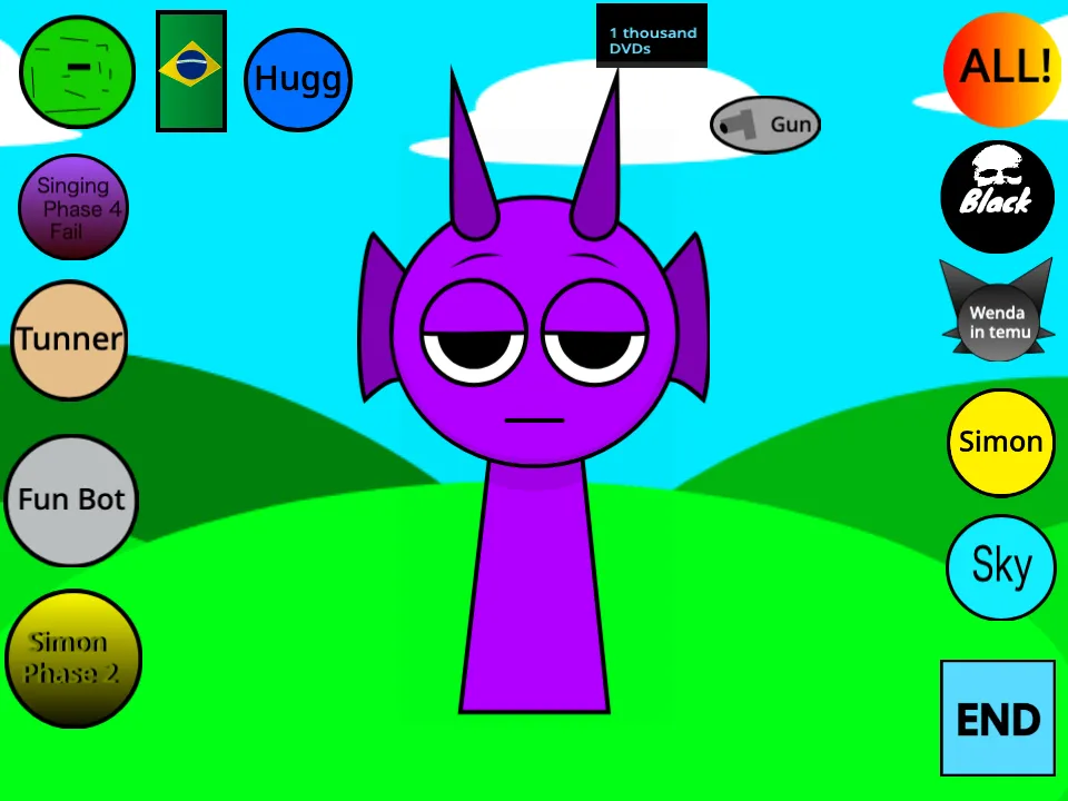 Sprunki - Beat Up Durple