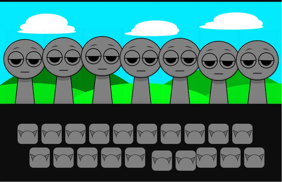 Sprunki - but Everyone is Gray