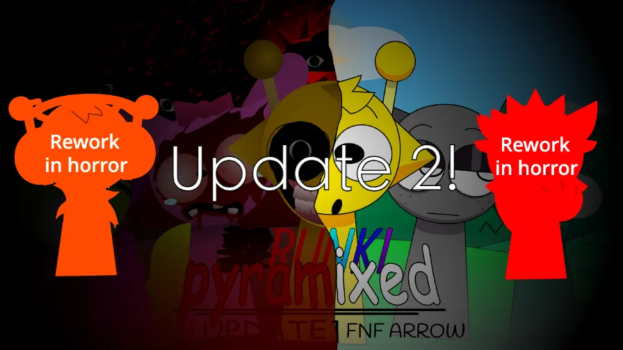Sprunki Pyramixed FNF arrow - Horror Updated